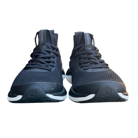 Lululemon Chargefeel Workout Mid Sneakers Women’s Size 8 Black White - Picture 2 of 11